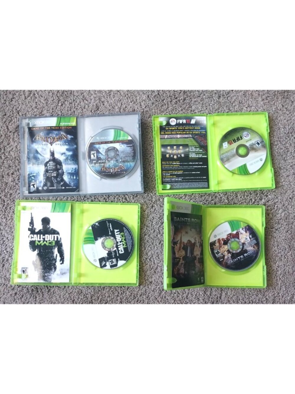 Xbox 360 Games Lot Batman FIFA 15 COD Saints Row - Picture 3 of 3